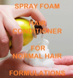 Spray Foam Hair Conditioner For Normal Hair Formulation And Production