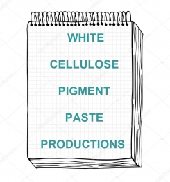 White Cellulosic Pigment Paste Formulation And Production