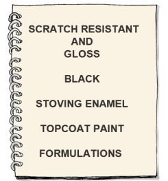 Scratch Resistant And Gloss Black Stoving Enamel Topcoat Paint Formulation And Production