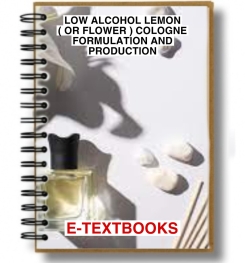 Low Alcohol Lemon ( Or Flower ) Cologne Formulation And Production