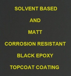 Solvent Based And Matt Corrosion Resistant Black Epoxy Topcoat Coating Formulation And Production